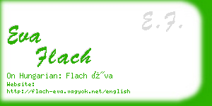 eva flach business card